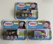 Thomas & Friends Rainbow Diesel, Thomas, And Kana Metal Push Along Train Engines
