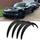 For Dodge Charger SRT Black 4Pcs Fender Flares Wide Wheel Arches Body Kit 3.5"
