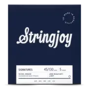 Stringjoy SJ-BA45130LS Light Gauge (45-130) 5 String Long Scale Nickel Wound Bas