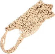 [Alipis] Elegant Handmade Beach Bag Knitted Mesh Shoulder Bag from Cotton String for Women