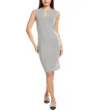 St. John Solid Stretch Knit Shift Dress