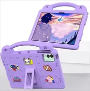 [Jarttarn] Kids Case Compatible with Tecno MegaPad 11 (T1101) 11 inch 2024, Heavy Duty EVA Foam Shockproof Cover with Portable Holder Protect Shell (Purple)