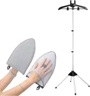 Iron Steam Stand, Steaming Clothes Hangers, Handheld Clothes Steamer Stands, Folding Steamer Handheld Cloths Stand, Coat Steamer Stand, Garment Handheld Stand (black)