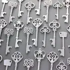 150Pcs Antiqued Silver Skeleton Keys Bottle Openers Mix Wedding Favor Decoration