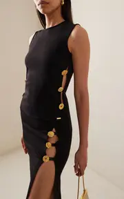 [FRANÇOISE] Exclusive Victoire Button-Detailed Deadstock Jersey Tank Top