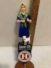THOMAS HOOKER BREWERY SPINSTER XPA draft beer tap handle. CONNECTICUT