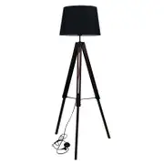 Oriel Lighting Trevi Complete Base & Shade Floor Lamp Black