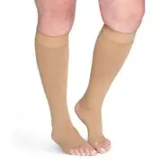 Sigvaris Secure Knee High with Silicone Dots 20-30mmHg Black Size M2