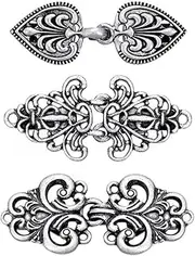 Zaviftie Vintage Sweater Clip Capes Cloak Clips Fashion Antique Elaborate Flower Shape Shawl Collar Clasp for Girl Women