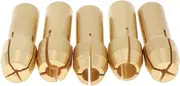 5pcs Mini Drill Chucks Adapter Collets Quick Chuck For Mini Tools Copper Drill Folder Copper Cap Drill 1.0/1.6/2.4/3.0/3.2mm Chuck