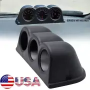 Universal 52mm 2" Triple Gauge Meter Holder Pod Dashboard Mount Dash Cup SUV,ABS