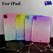 For iPad 6/7/8/9/10/11th Gen Mini Air Pro Shockproof Gradient Glitter Case Cover