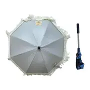 Stroller Parasol Clip on Foldable Pushchair Umbrella for Travel Outdoor
