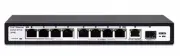 120W 8-Port 10/100Mbps PoE Switch + 1-port 10/100/1000Mbps + 1x SFP 1000Base-X