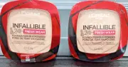 (2 Pack) L'Oreal Infallible 24H Fresh Wear Foundation In A Powder #20 Ivory