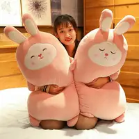 在飛比找樂天市場購物網優惠-日本可愛櫻花兔子毛絨玩具陪你睡覺超軟抱枕女生床上娃娃公仔兒童