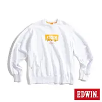 在飛比找momo購物網優惠-【EDWIN】男裝 橘標 摔角手E君摔角招式寬版長袖T恤(白