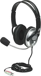 Manhattan Classic Stereo Headset, Quality Audio with Flexible Microphone Boom