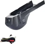 Plug and Play Car dvr Dash Cam Compatible for BMW F20 F40 F22 F23 F44 F45 F46 F30 F31 F34 G20 G21 F32 F33 F36 F10 F11 G30 F48 F39 F25(Black One Cam Acc,128)