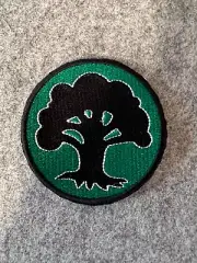 Green Mana iron on patches