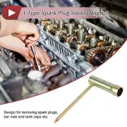 T Type 13mm Hexagon Spark Plug Socket Wrench Spanner Socket 9.3x6cm 1pcs
