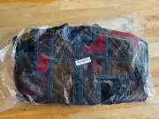 Supreme Corduroy Patchwork Denim Jacket FW18 Sz L Washed Blue