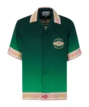 Casablanca Unity Is Power Monogram Jacquard Shirt XL Green