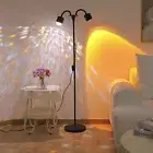 Multi Head Sunset Floor Lamp Projector with 3D Ocean Wave, LED Sunset lamp Do...