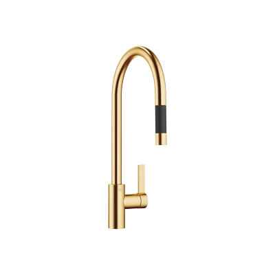 Dornbracht TARA ULTRA Single-lever mixer Pull-down Brushed Durabrass (23kt Gold)