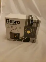 Retro Wireless Speaker Bluetooth FM Radio Portable IPhone Android Compatible