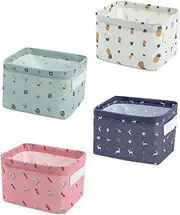 minkissy Container Set 4pcs Home Storage Basket Modern Style for Office Living Space
