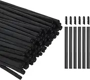 uxcell Willow Charcoal Sticks, 9-12mm Willow Charcoal Pencils Soft Sketch Vine Art Supplies Set for Drawing Sketching Shading Painting Artists Beginners (Black, Pack of 100)
