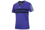 Adidas Boy's Andy Murray Barricade T-Shirt Purple V-Neck Tee Sports Athletic - 7-8y