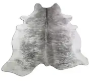 Grey Brindle Cowhide Rug- New Brazilian Natural Light Brindle Cowhides