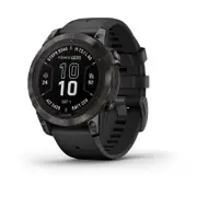 Garmin fenix 7 Pro Sapphire Solar Ed 47mm Carbon Grey DLC Ti w/ Black Band
