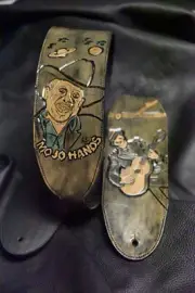 Leather guitar strap "ONE OF A KIND" creations each one Custom designed to fit