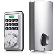 Keyless Entry Door Lock with Keypad - Electronic Keypad Deadbolt - Keyed Entr...