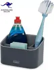 Sinkstore Tiered Stainless-Steel Sink Tidy Caddy, Kitchen Sink Organiser, Non-Sl