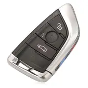 3/4BTN Smart Card Car Key Shell Case For BMW 1 2 7 Series X1 X5 X6 X5M X6M F Class Remote Key Fob Cover Insert Blade 3 Buttons Black