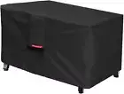 Porch Shield Patio Fire Pit Cover - Waterproof 600D 48"L x 28"W x 24"H, Black