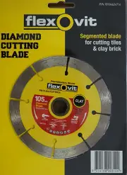 Diamond Wheel Segmented Rim 4" 105mm 20/16mm Bore Flexovit