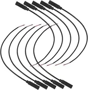 QUMIIRITY 10pcs Female to Bare Wire Audio Cable for Headphones Earphones and Microphones Mono Jack Connector for Easy Repair and Replacement of Worn Speaker Cables Black