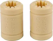 Zerodis Solid LM8UU Bearings for 3D Printers - Vibration- and Noiseless - Lubrication for Maximum Smoothness Suitable for RepRap, Prusa, Mendel, Etc