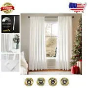 Luxurious Light Filtering Velvet Curtains - 84 Inch - Set of 2 for Living Rooms