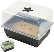 Seedling Starter Trays - Reusable Seedling Starter Kit,Germination Starter with Drainage Bottom, Ventilated Heavy-Duty Growing Pot for Garden Balcony