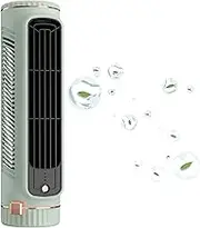 Mini Rechargeable Desktop Tower Fans Portable Tower Fan Portable Electric Fan, Quiet Bladeless Cooling Fan,Green