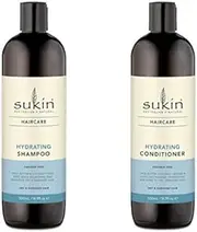 Sukin Shampoo & Conditioner, Hydrating, Twin Pack (2 x 500ml)