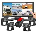 10.36"5ch DVR Monitor 5x 4PIN AHD Front Side Rear View Reversing Cameras Caravan