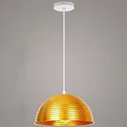 Modern Retro 1 Lamp Pendant Ceiling Light Metal Aluminum Shade Kitchen Island Ceiling Lights American Industrial Hanging Lamp Gold Color Design Lighting Fixtures for Cafe Bar Dining Rooms,1P