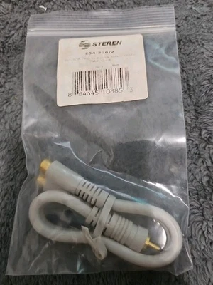 Steren 6in Rca Plug 2- Rca Jack Y Audio Patch Cord